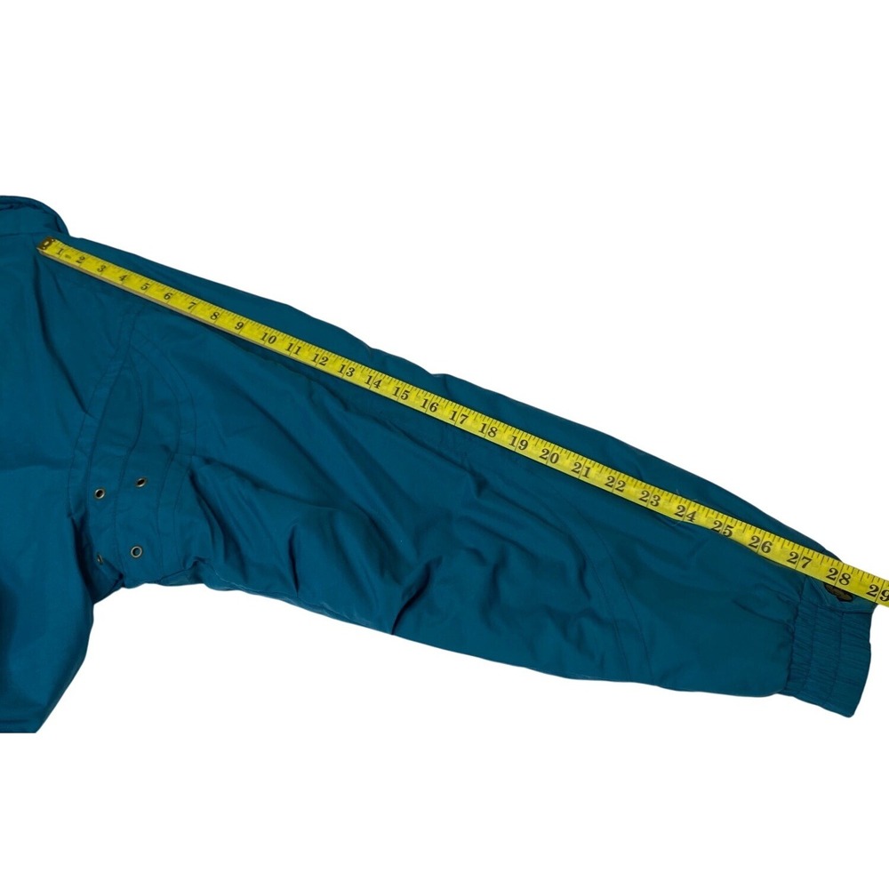 Vintage REI Womens Outdoor Jacket XL Teal & Purple Quilted Lining Long Sleeve 90 - Picture 7 of 9